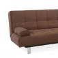 Java Microfiber Modern Convertible Sofa Bed w/Metal Legs