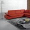 K8382 Sectional Sofa in Red Bonded Leather by VIG