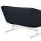 Wing Loveseat in Black Fabric by Modway