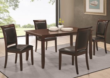 104931 Benton 5Pc Dining Set in Dark Cherry by Coaster [CRDS-104931 Benton]