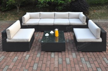 423 Outdoor Patio 7Pc Sectional Sofa Set by Poundex w/Options [PXOUT-423]