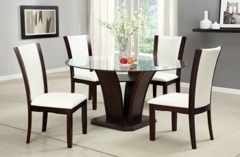 CM3710RT Dining Set 5Pc in Dark Cherry w/Options [FADS-CM3710RT White]