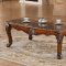 Marbella 237 Coffee Table in Cherry w/Marble Top & Optional End