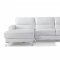 Memphis Sectional Sofa in White Bonded Leather by Whiteline