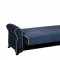 Irem Sofa Bed in Blue Microfiber by Rain w/Optional Items