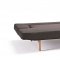 Puzzle Sofa Bed in Dark Brown Fabric by Innovation