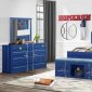 Cruise Kids Bedroom 4Pc Set in Blue by Global w/Options