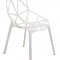 Dalton Set of 4 Indoor/Outdoor Chairs DC20W - White - LeisureMod