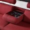 Red Fabric Two-Tone Modern Sectional Sofa w/Cup Holders