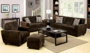 CM6558BRO Hudson Sofa in Espresso Fabric w/Options [FAS-CM6558BRO Hudson]