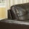 Dark Cappuccino Bonded Leather Modern Sofa & Loveseat Set