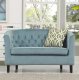 Prospect Loveseat EEI-2615-SEA in Sea Colored Velvet by Modway