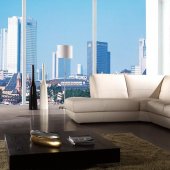 208-7 Sectional Sofa in White Leather by VIG