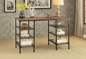 Millwood Counter Ht Writing Desk 5099-22 in Oak by Homelegance [HEOD-5099-22-Willwood Creek]