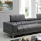 Bourdet Sectional Sofa CM6669GY in Bonded Leather Match w/Option