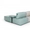 Jamie Sectional Sofa in Multi-Colored Blue Fabric by VIG