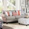 Talluhah Sofa SM8130 in Gray Woven Fabric w/Options