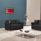 Avalon Zen Black Sofa Bed in Leatherettte by Casamode w/Options