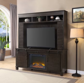 Apison Entertainment Center w/Fireplace 91630 Espresso by Acme [AMWU-91630 Apison]