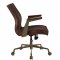 Attica Office Chair 92483 in Espresso Top Grain Leather by Acme