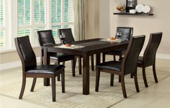 CM3669T Townsend I Dining Table in Brown Cherry w/Options [FADS-CM3669T Townsend I]