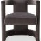 Blair Accent Chair 524 Set of 2 in Grey Velvet by Meridian