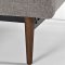 Splitback Sofa Bed in Gray w/Wooden Legs by Innovation w/Options