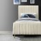 Zara Bed in Cream Velvet by Meridian w/Options