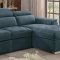 Ferriday Sectional Sofa 8228BU in Blue Fabric by Homelegance