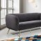 Harlow Sofa 685 in Grey Velvet Fabric by Meridian w/Options