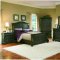 Dark Mocha Finish Classic 5Pc Queen Size Bedroom Set w/Post Bed