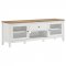 Hollis TV Stand 708253 in White & Brown by Coaster