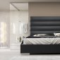 MD319 Prince Bed by Modloft in Dark Slate Bonded Leather