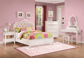 400721 Caroline Kids Bedroom in White by Coaster w/Options [CRKB-400721 Caroline]