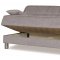 Smart Fit Sofa Bed in Silver Tone Fabric by Casamode