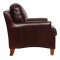 Austin Sofa & Loveseat Set Dark Sienna Full Italian Leather