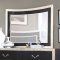 Liza CM7264 Bedroom in Black & Silver Tone w/Options