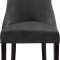 Hannah Dining Chair 774 Set of 2 Grey Velvet Fabric by Meridian