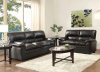 Talon Sofa 8511BK in Black Bonded Leather Match by Homelegance