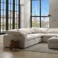 Naveen Sectional Sofa 55130 in Ivory Linen by Acme w/Options