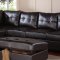 G905B Sectional Sofa w/Ottoman Cappuccino Leatherette by Glory