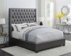 Clifton Upholstered Bed 302036 in Metallic Grey by Coaster