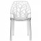 Cornelia Set of 4 Dining Chairs C18CL in Clear by LeisureMod