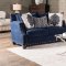 Cornelia SM3071 Sofa in Navy Fabric w/Options