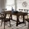 Saige 7Pc Dining Set CM3138T in Burnished Oak