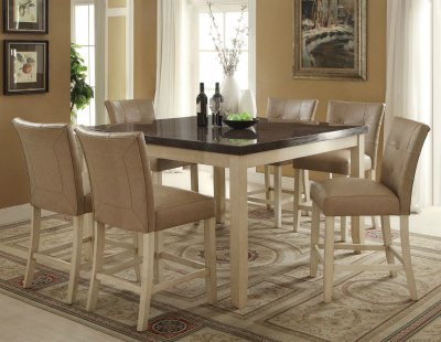 Faymoor Dining Table 71760 5Pc Set in Antique White by Acme