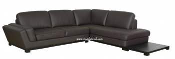 Modern Leather Sectional Sofa with Side Table [AWSS-Madison]