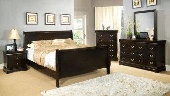 CM7816EX Louis Phillip III Bedroom in Espresso w/Options [FABS-CM7816EX Louis Phillip III]