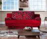 Fantasy Story Red Sofa Bed in Fabric by Istikbal