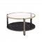 Thistle Coffee Table 3Pc Set 83305 in Faux Black Marble by Acme